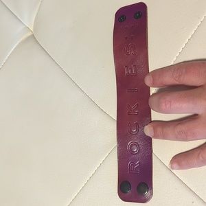 Colorado Rockies leather bracelet